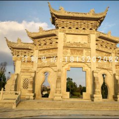 牌樓石雕,仿古石雕牌坊
