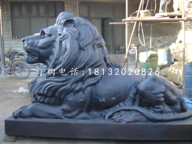 銅雕獅子,西洋獅銅雕