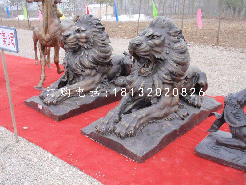 匯豐獅銅雕,銅雕西洋獅