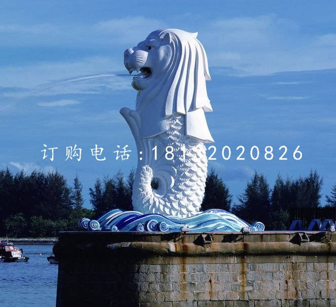 魚尾獅石雕,廣場景觀石雕