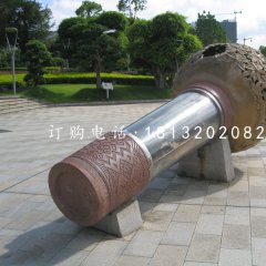 不銹鋼話筒雕塑，公園景觀雕塑