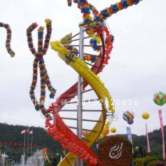 不銹鋼遺傳因子雕塑，廣場不銹鋼雕塑