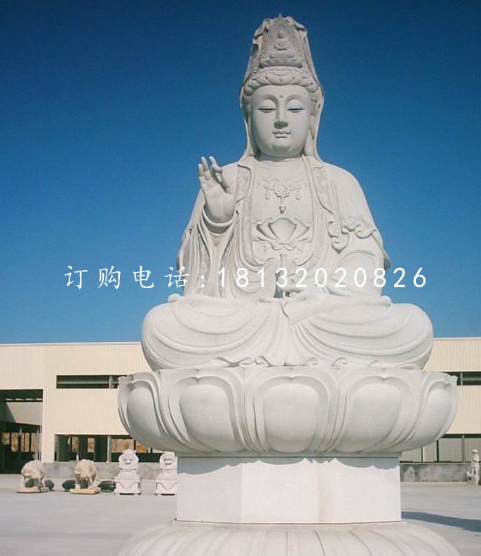 大型觀音坐像,大理石佛像