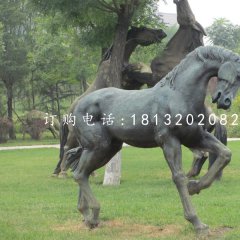 公園馬雕塑,銅雕馬