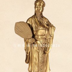 諸葛亮銅雕，古代名人銅雕