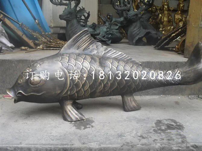 鯉魚銅雕，公園動物銅雕.jpg