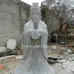 青石媽祖雕塑，廣場(chǎng)神仙石雕