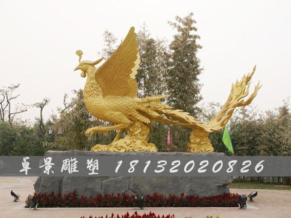 鳳凰銅雕,神獸銅雕