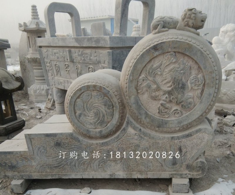 石雕門墩,仿古抱鼓石