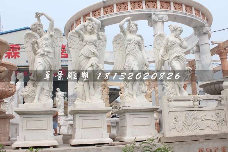 四季女神石雕,漢白玉四季女神雕塑