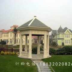 石雕涼亭,尖頂涼亭雕塑