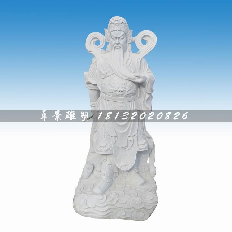 武財(cái)神關(guān)公石雕,古代名人石雕