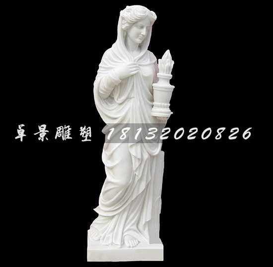 漢白玉人物雕塑,西方女人石雕