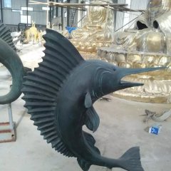 銅雕魚,銅劍魚雕塑
