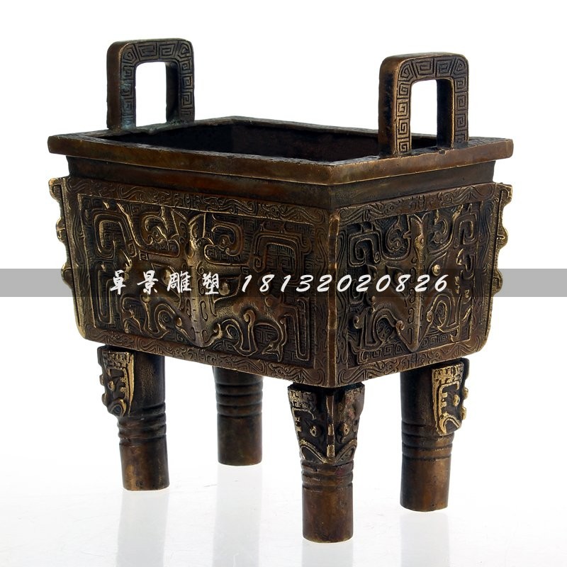 銅鼎,四腳銅鼎,廣場(chǎng)銅鼎