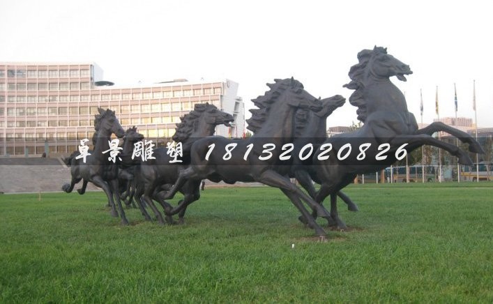 廣場銅馬雕塑,群馬銅雕