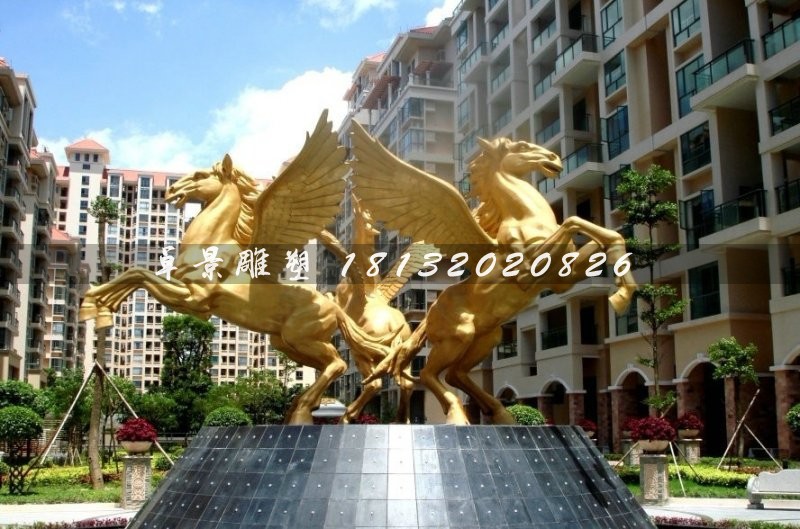 飛馬銅雕,廣場飛馬雕塑