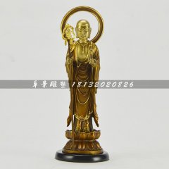 地藏菩薩銅雕，鑄銅佛像雕塑