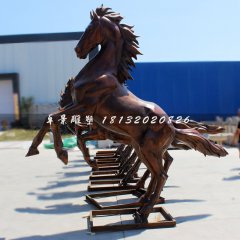 銅雕馬，招財(cái)馬銅雕