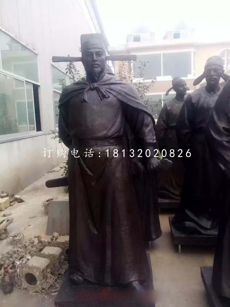 文天祥銅雕,古代人物銅雕