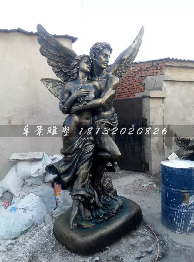西方愛神雕塑,玻璃鋼仿銅人物雕塑(2)