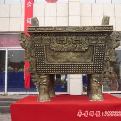 銅雕鼎,企業銅鼎雕塑