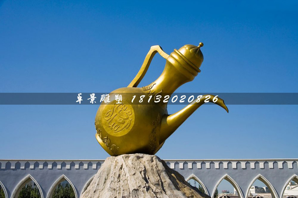 酒壺銅雕,城市標志雕塑