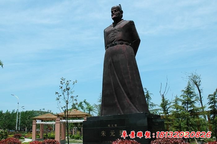 朱元璋銅雕,古代皇帝銅雕