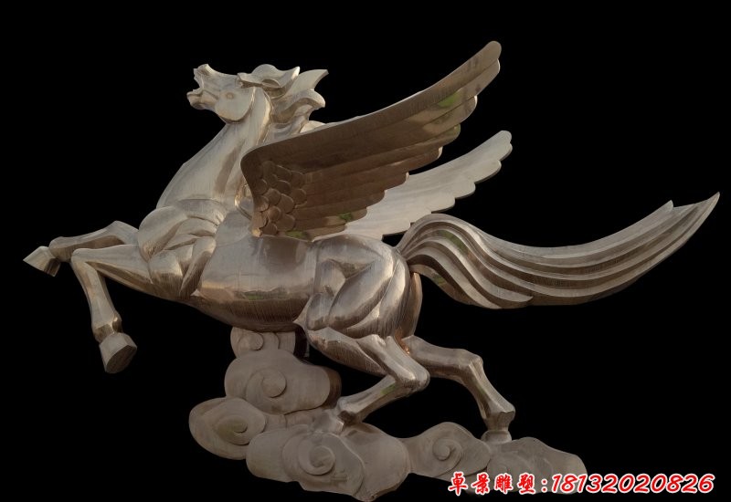 馬踏祥云雕塑,不銹鋼馬雕塑