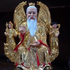 玻璃鋼太乙真人雕塑，玻璃鋼彩繪太乙真人雕塑
