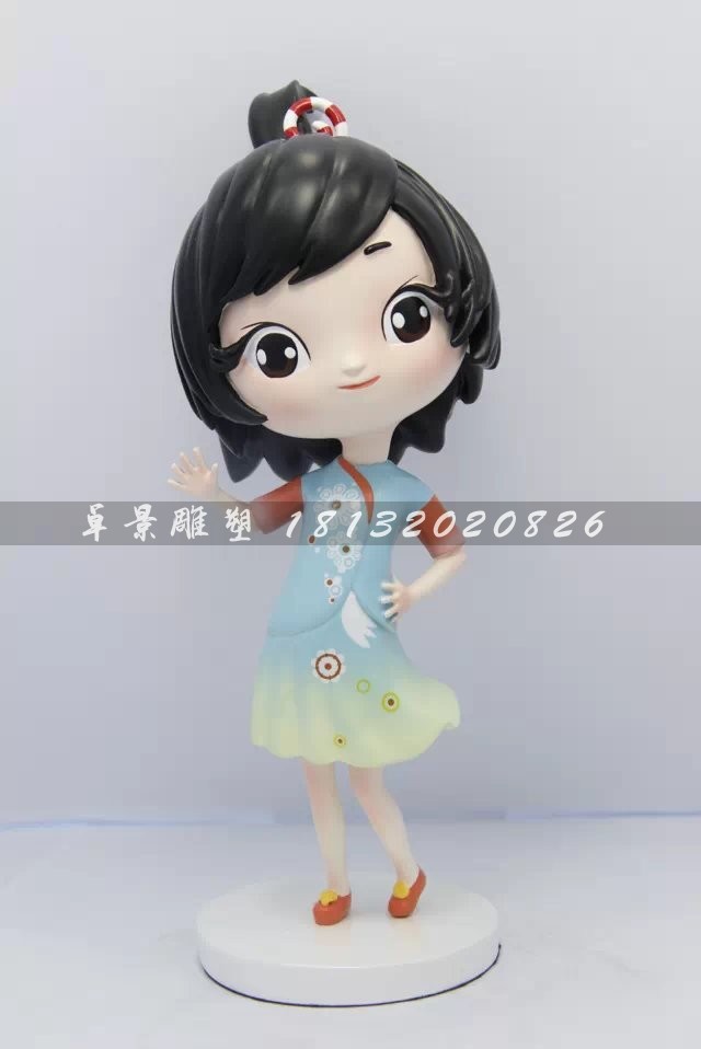 玻璃鋼美少女雕塑,玻璃鋼人物雕塑