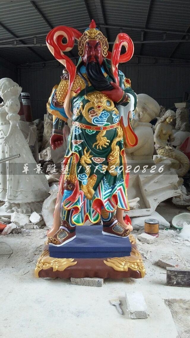 武財神雕塑,玻璃鋼關公雕塑