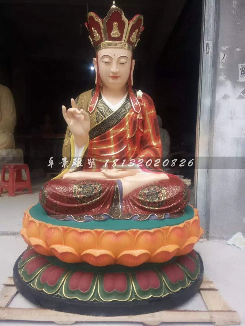 地藏王菩薩雕塑,玻璃鋼彩繪佛像雕塑