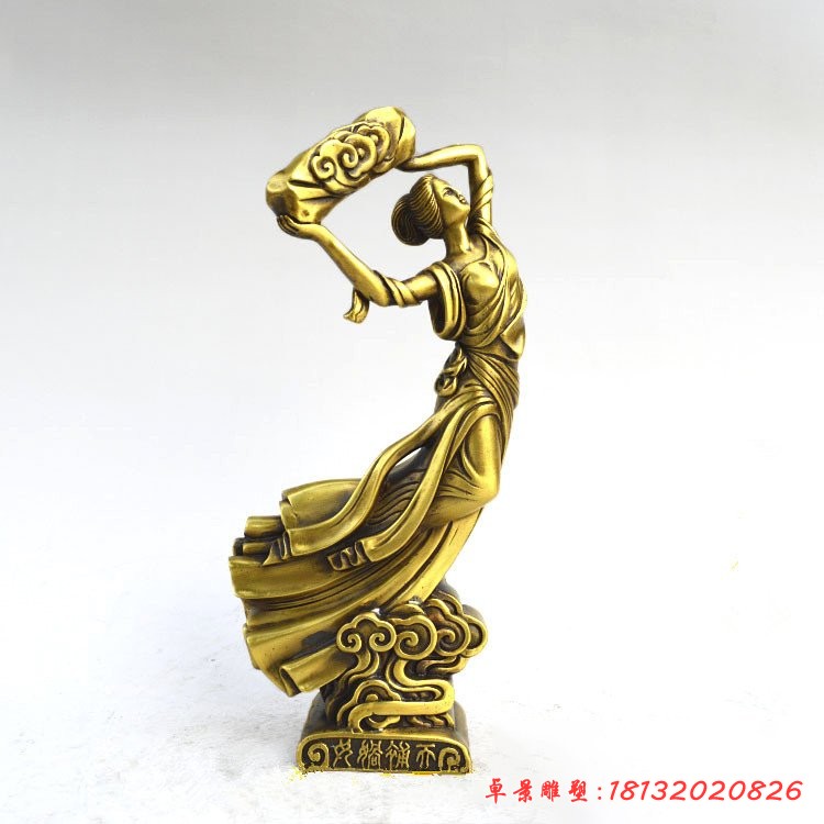 女媧補天銅雕,神話人物