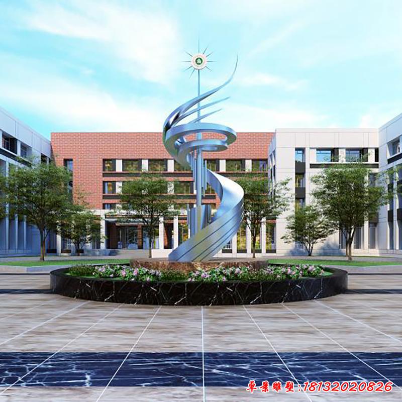 不銹鋼廣場景觀升華雕塑