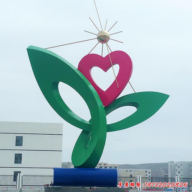 不銹鋼城市校園景觀標志雕塑