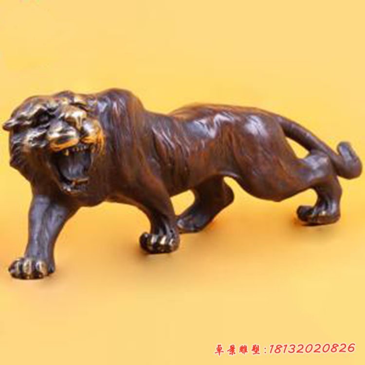 銅雕生肖動物虎