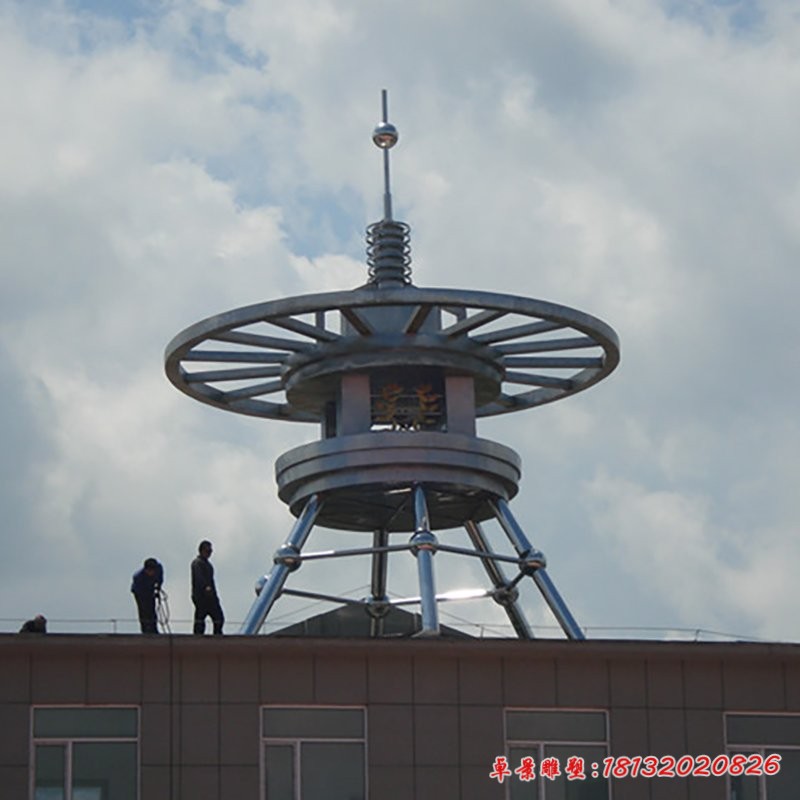 不銹鋼避雷針景觀雕塑