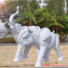 公園玻璃鋼大象動物雕塑