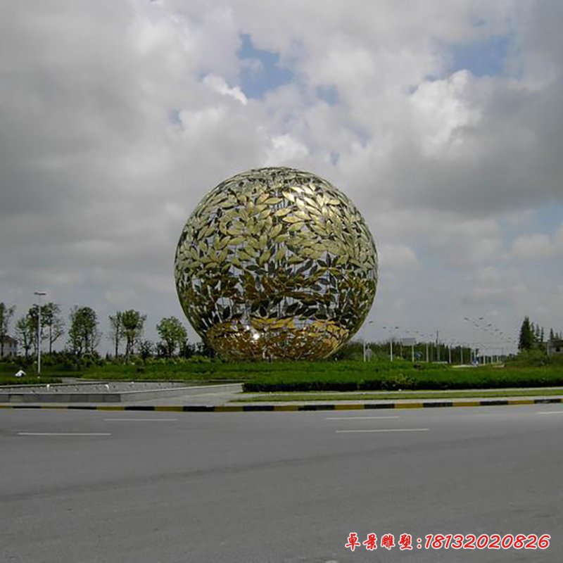 不銹鋼鏤空球,廣場景觀雕塑