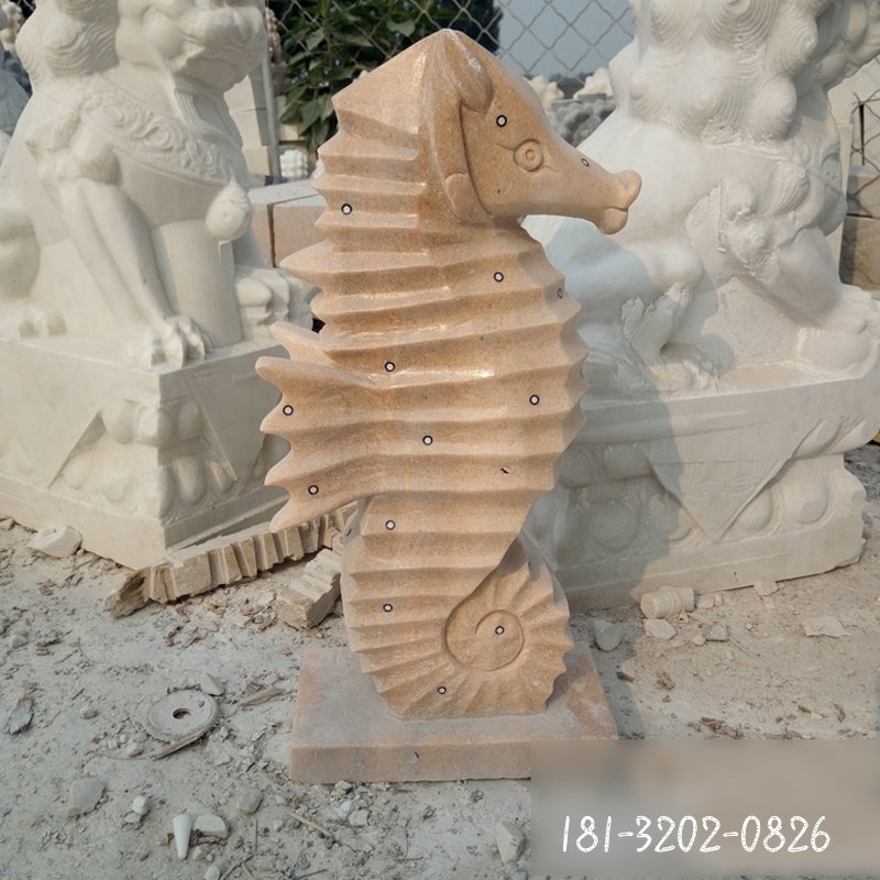 噴水海馬石雕,公園景觀石雕