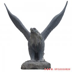 石雕鎮宅老鷹