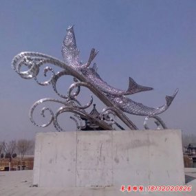 廣場雕塑魚型