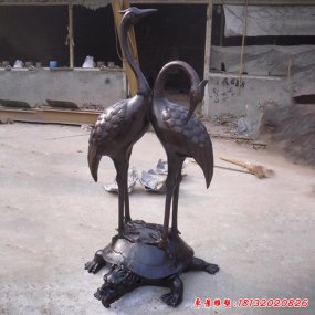 動物雕塑鶴