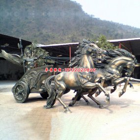 阿波羅戰車雕塑 景觀銅雕塑