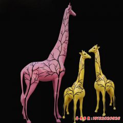 玻璃鋼動(dòng)物長頸鹿雕塑