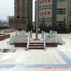 升旗臺的景色