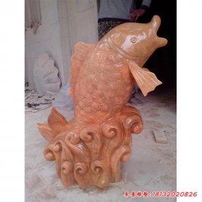 石雕魚噴頭