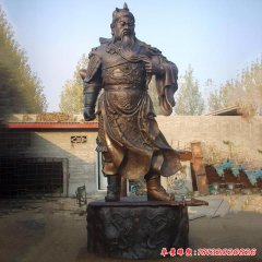 關公銅雕寺廟