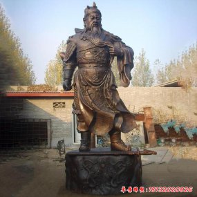 關公銅雕寺廟